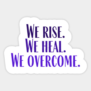 We Overcome Sticker